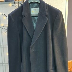 Classic Black Wool Coat